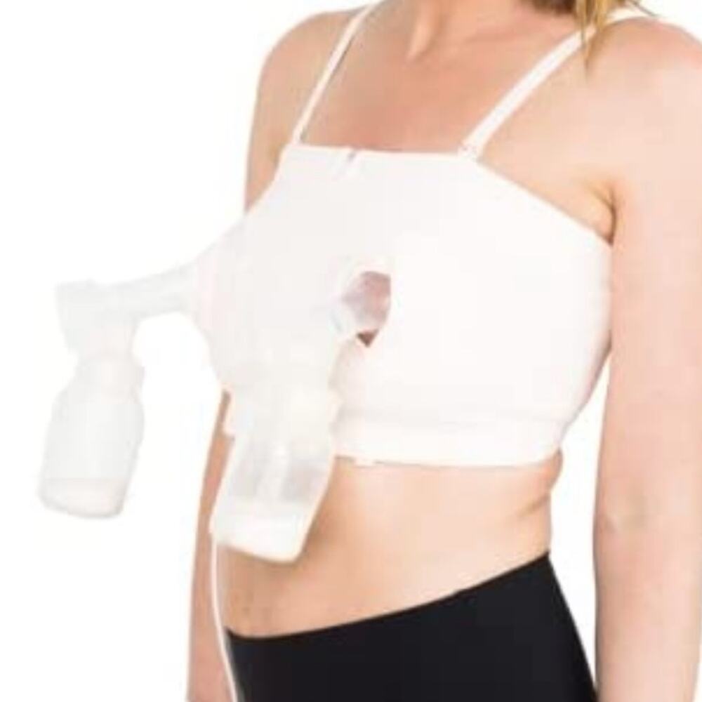 NWT Simple Wishes Hands Free Pumping Bra Adjustable XS-L Nursing Bra